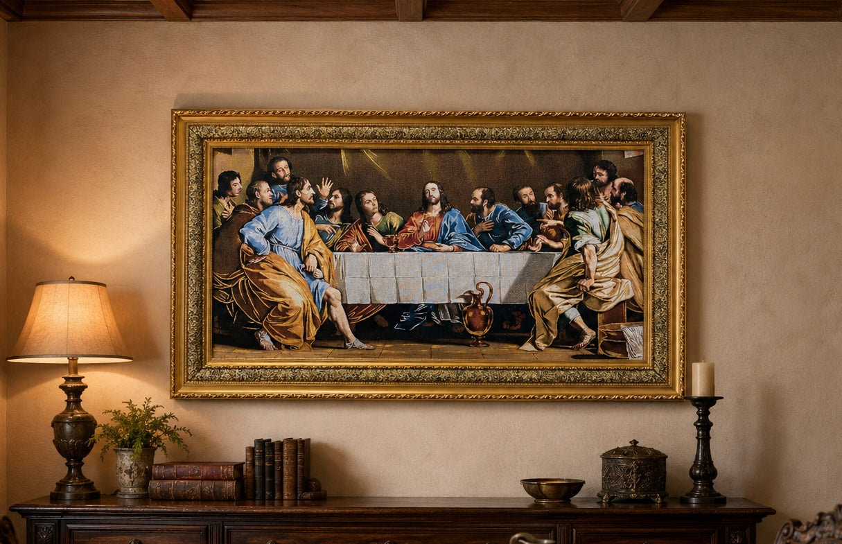 Gobelino Italiano De La Ultima Cena